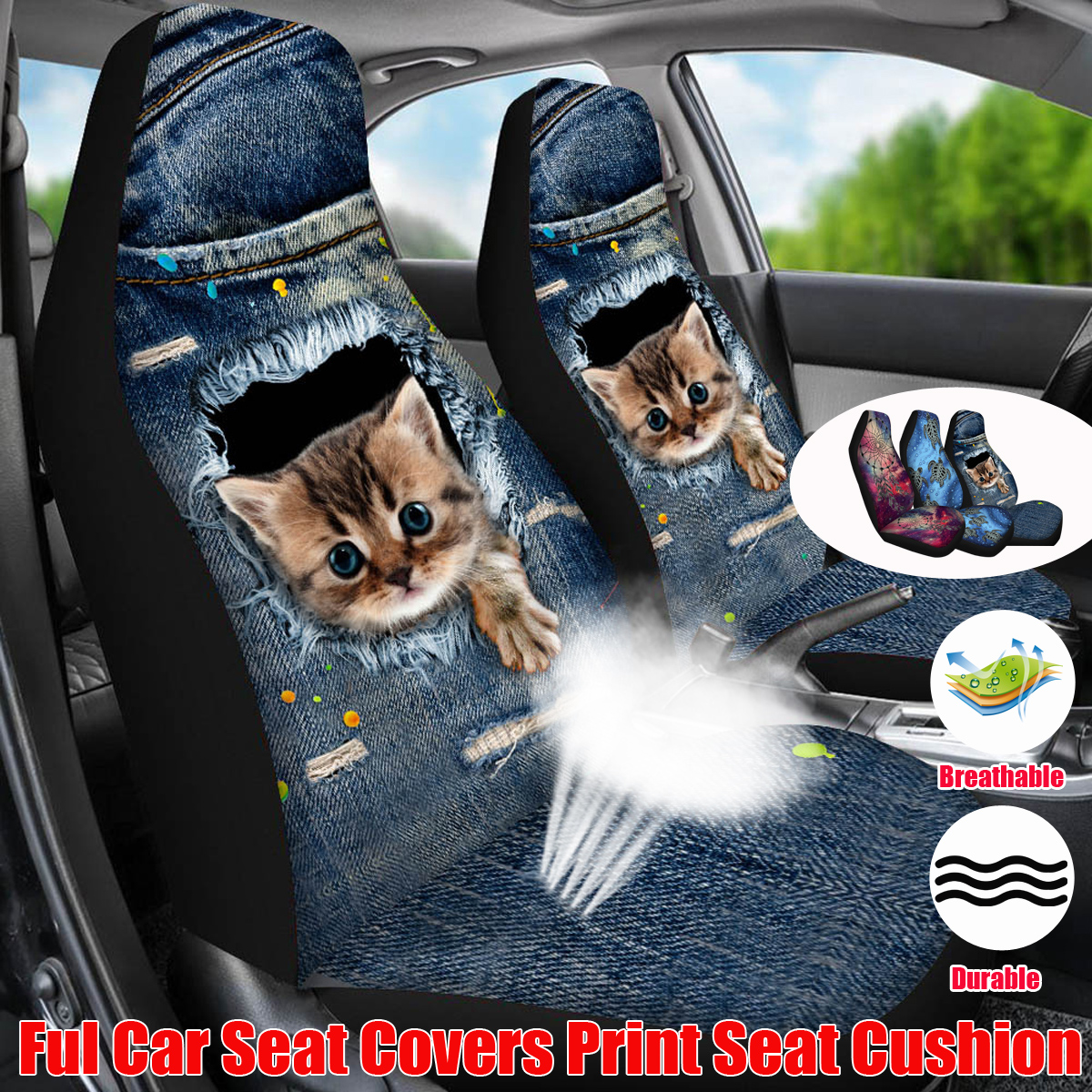 Universal-Single-Dual-Car-SUV-Seat-Cover-Front-Rear-Rest-Cushion-Protector-1818983