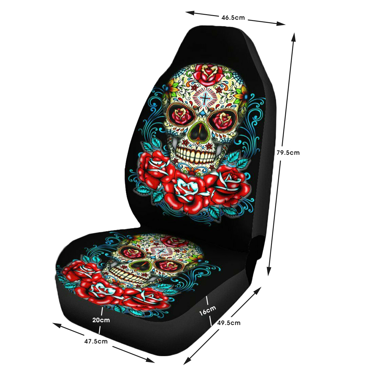 Universal-Skull-Flower-Polyester-Car-Seat-Cover-Vehicle-Seat-Cushion-Protector-1796561