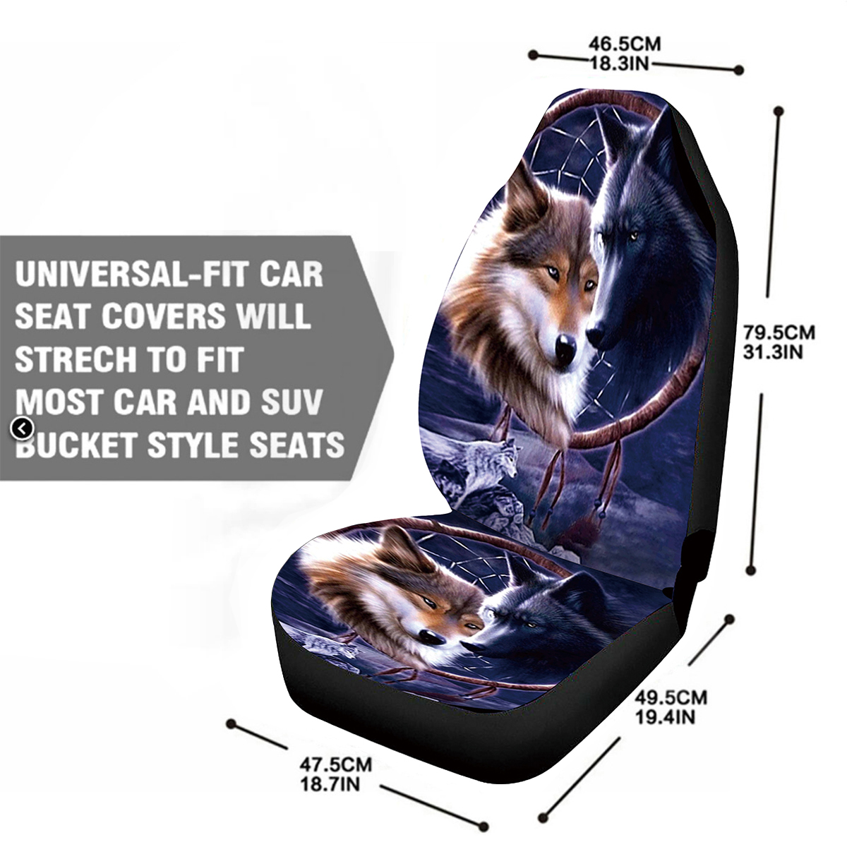 Universal-Wolf-Pattern-Front-Rear-Car-Floor-Mat-Pad-Set-Waterproof-Washable-1803294