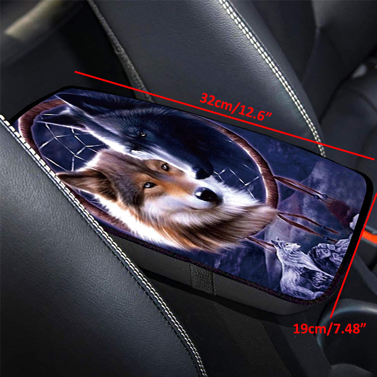 Universal-Wolf-Pattern-Front-Rear-Car-Floor-Mat-Pad-Set-Waterproof-Washable-1803294