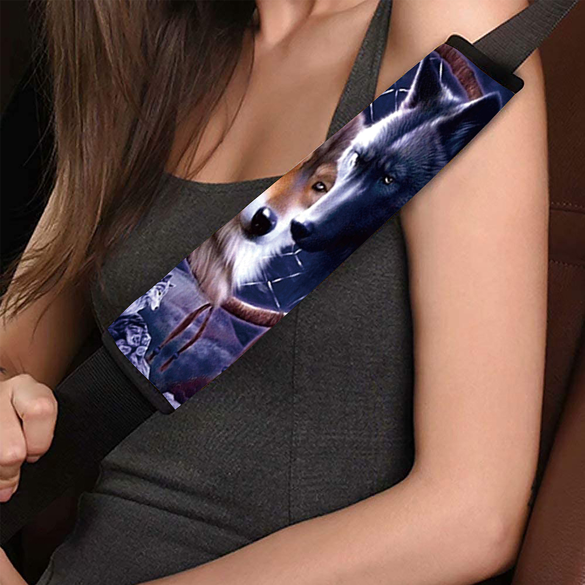 Universal-Wolf-Pattern-Front-Rear-Car-Floor-Mat-Pad-Set-Waterproof-Washable-1803294