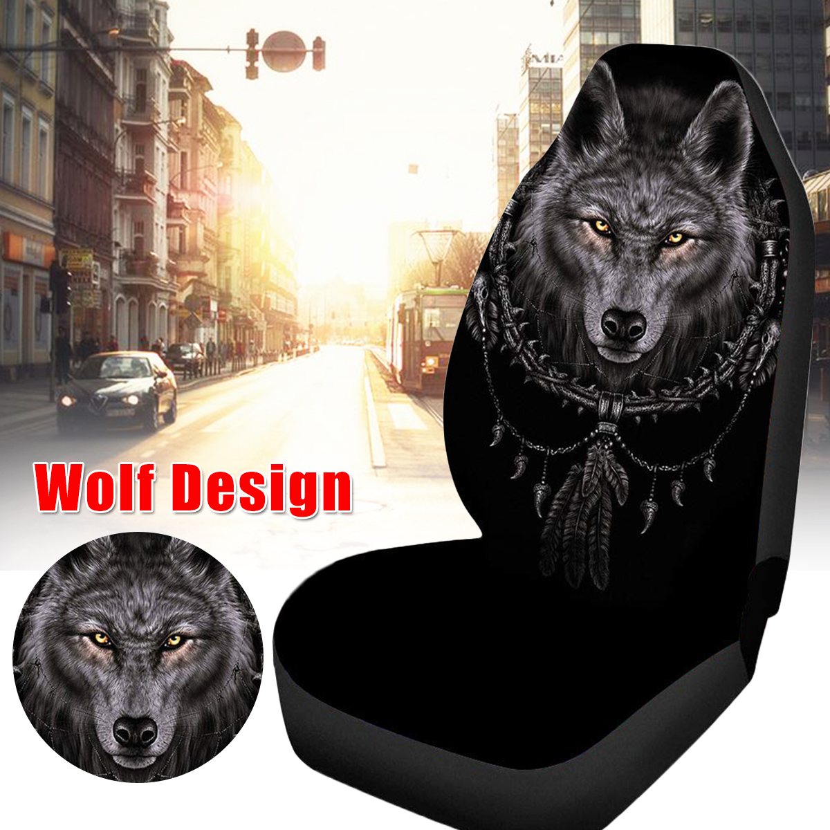 Universal-Wolf-Shape-Polyester-Car-Seat-Cover-SUV-Cushion-Protector-Comfortable-1653640