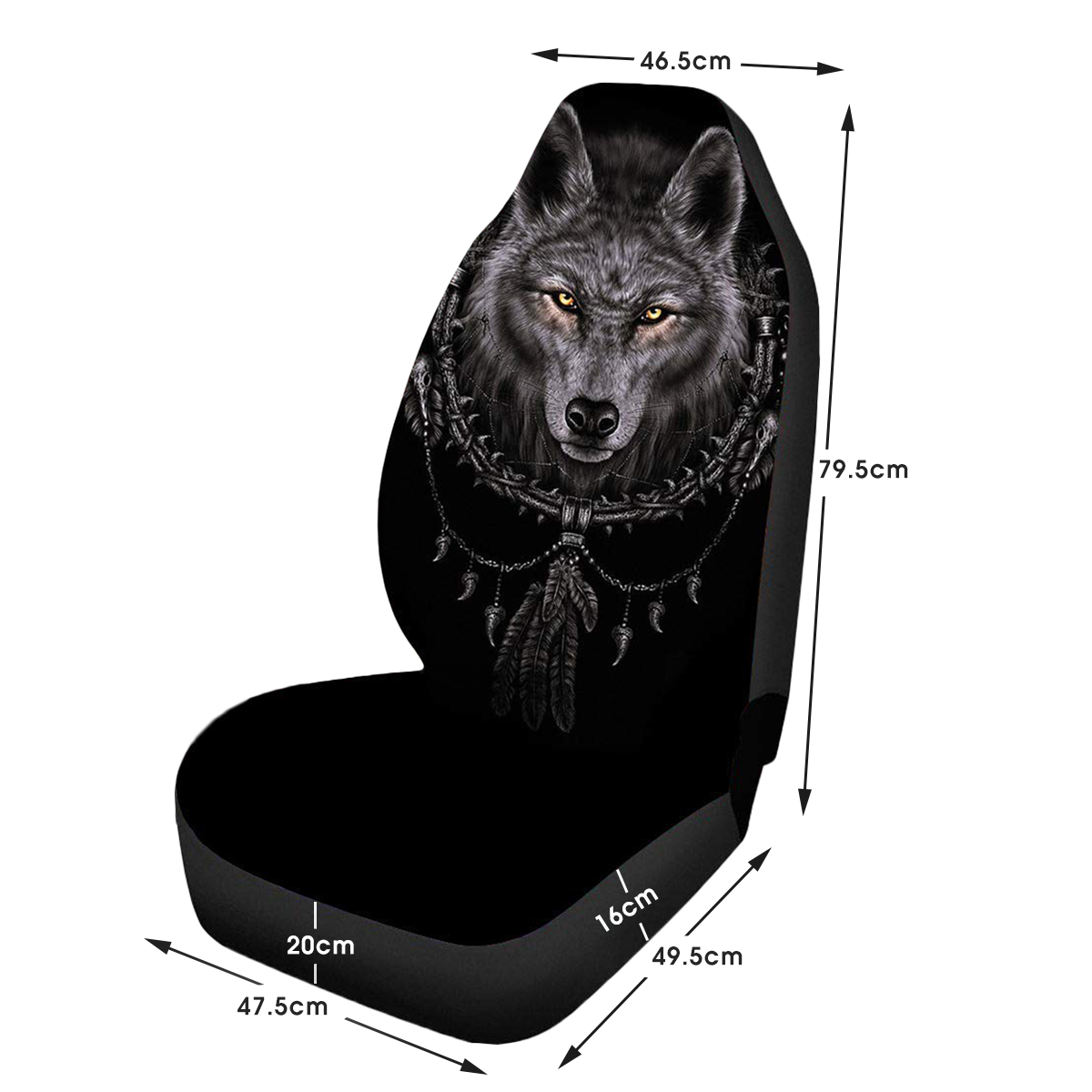 Universal-Wolf-Shape-Polyester-Car-Seat-Cover-SUV-Cushion-Protector-Comfortable-1653640