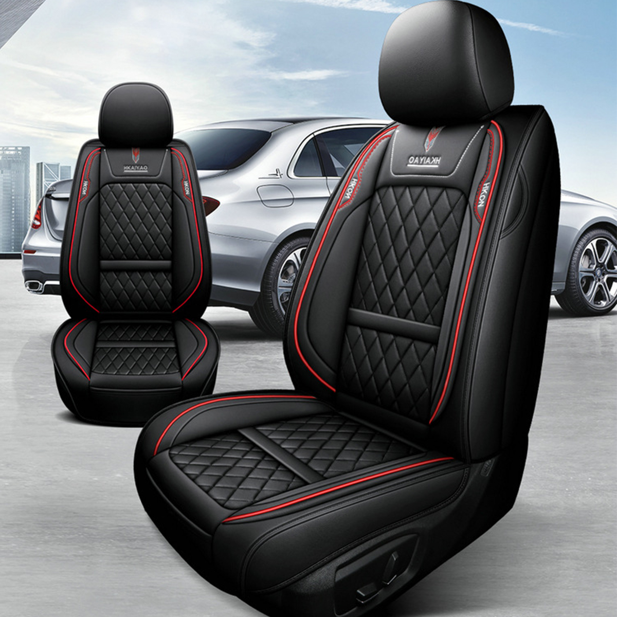 Waterproof-Car-Front-Seat-Mats-Protector-Cover-Organizer-PU-Leather-Breathable-1779055