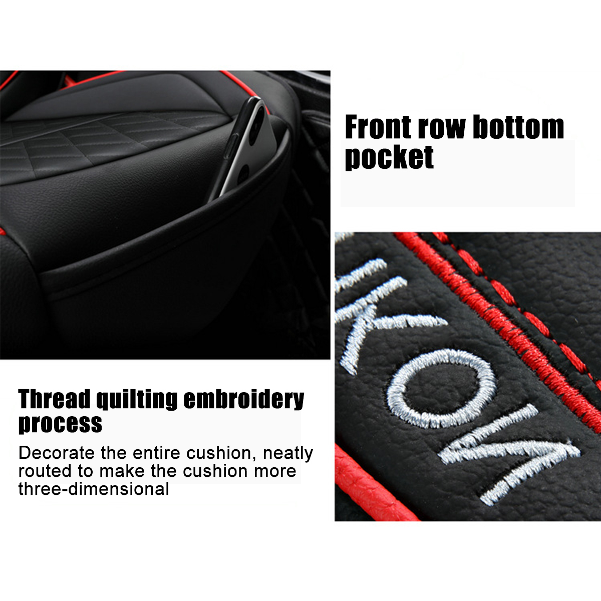 Waterproof-Car-Front-Seat-Mats-Protector-Cover-Organizer-PU-Leather-Breathable-1779055
