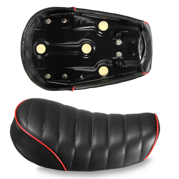 144X87X47in-Vintage-Style-Hump-Cover-Motorcycle-Racer-Seat-Soft-Black-For-Honda-MONKEY-Z-1114436