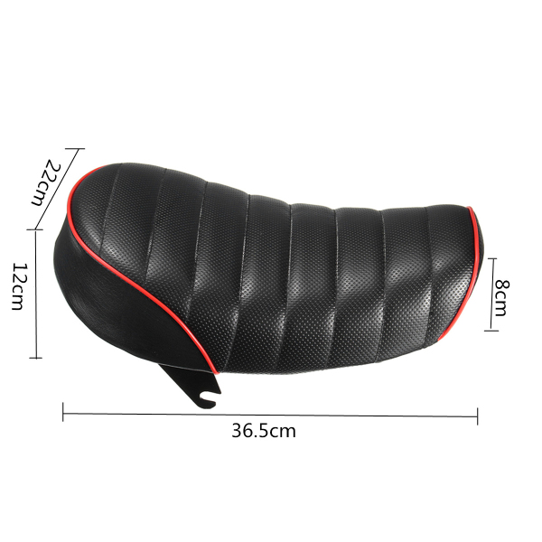 144X87X47in-Vintage-Style-Hump-Cover-Motorcycle-Racer-Seat-Soft-Black-For-Honda-MONKEY-Z-1114436