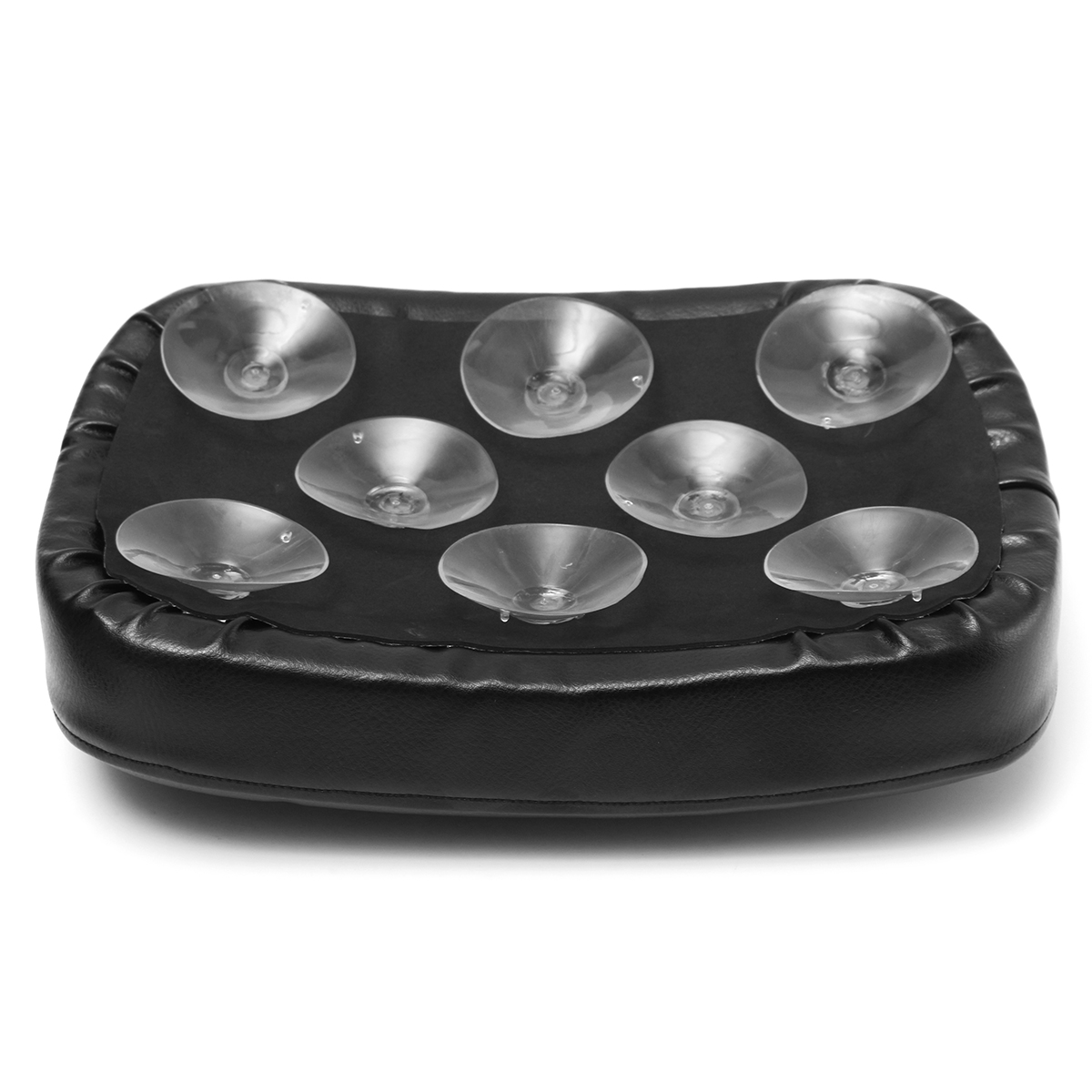 68-Suction-Cup-Rear-Passenger-Pillion-Rectangle-Pad-Seat-For-Harley-Dyna-Custom-1240202