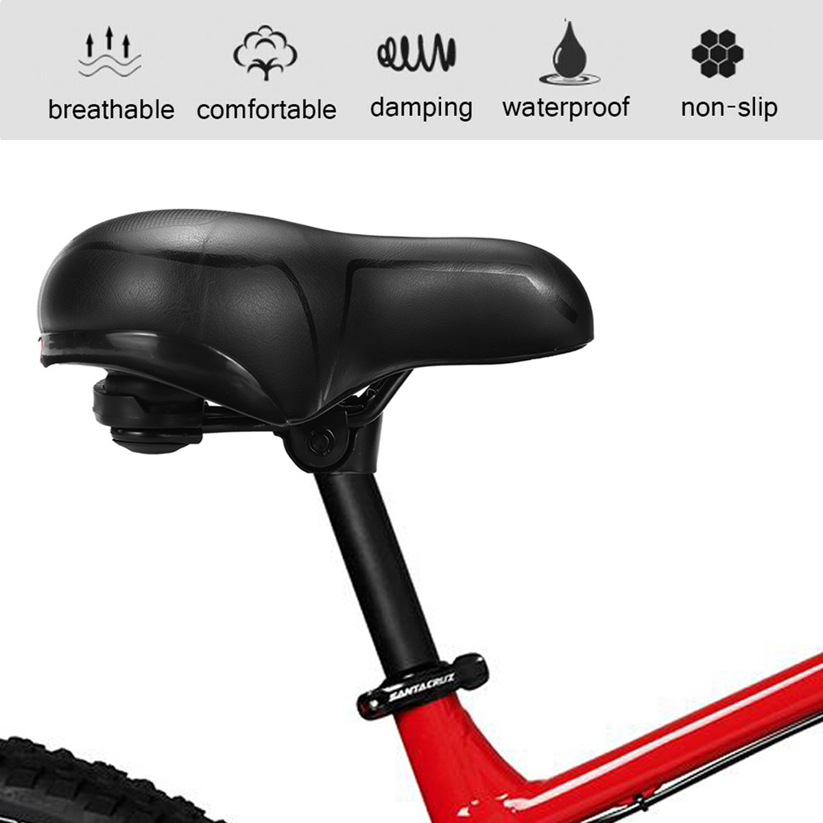 Bike-Seat-Bicycle-Saddle-Cover-Road-MTB-Mountain-Wide-Soft-Padded-Gel-Cushion-1750422