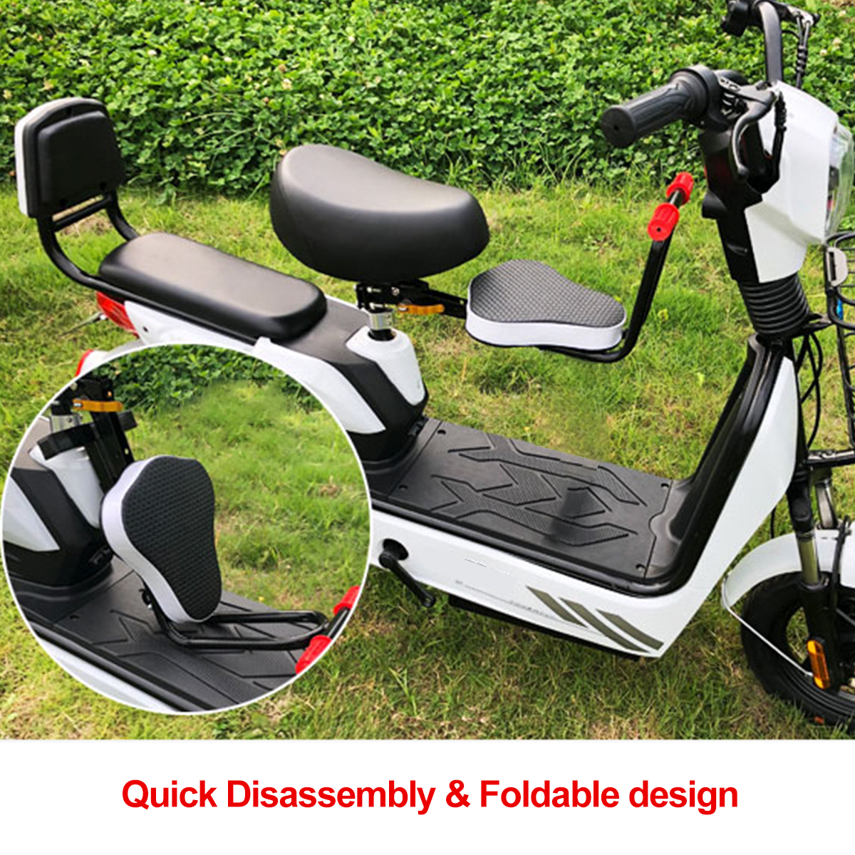 BlackRed-Quick-Dismounting-Safety-Seat-For-Electric-Car-Bicycle-Children-Kids-1813698