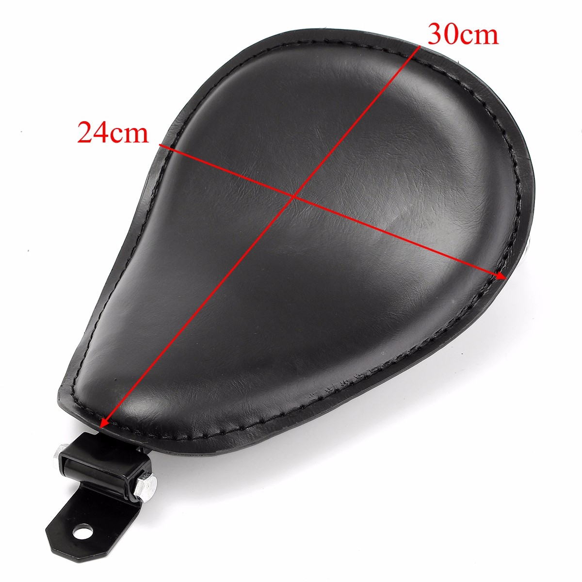 Leather-Motorcycle-Spring-Bracket-Seat-For-Harley-Sportster-Chopper-Bobber-Custom-SOLO-1125079