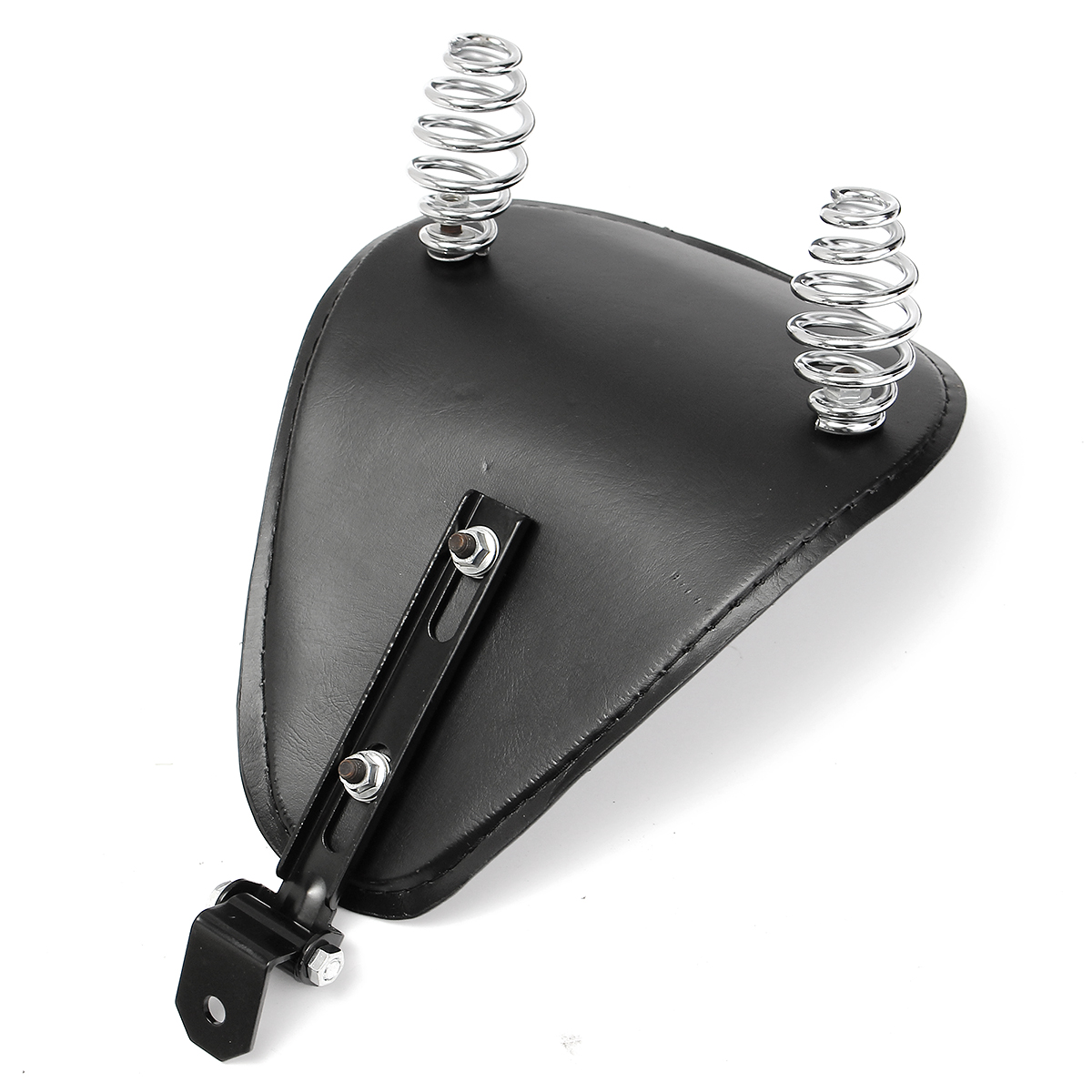 Leather-Motorcycle-Spring-Bracket-Seat-For-Harley-Sportster-Chopper-Bobber-Custom-SOLO-1125079