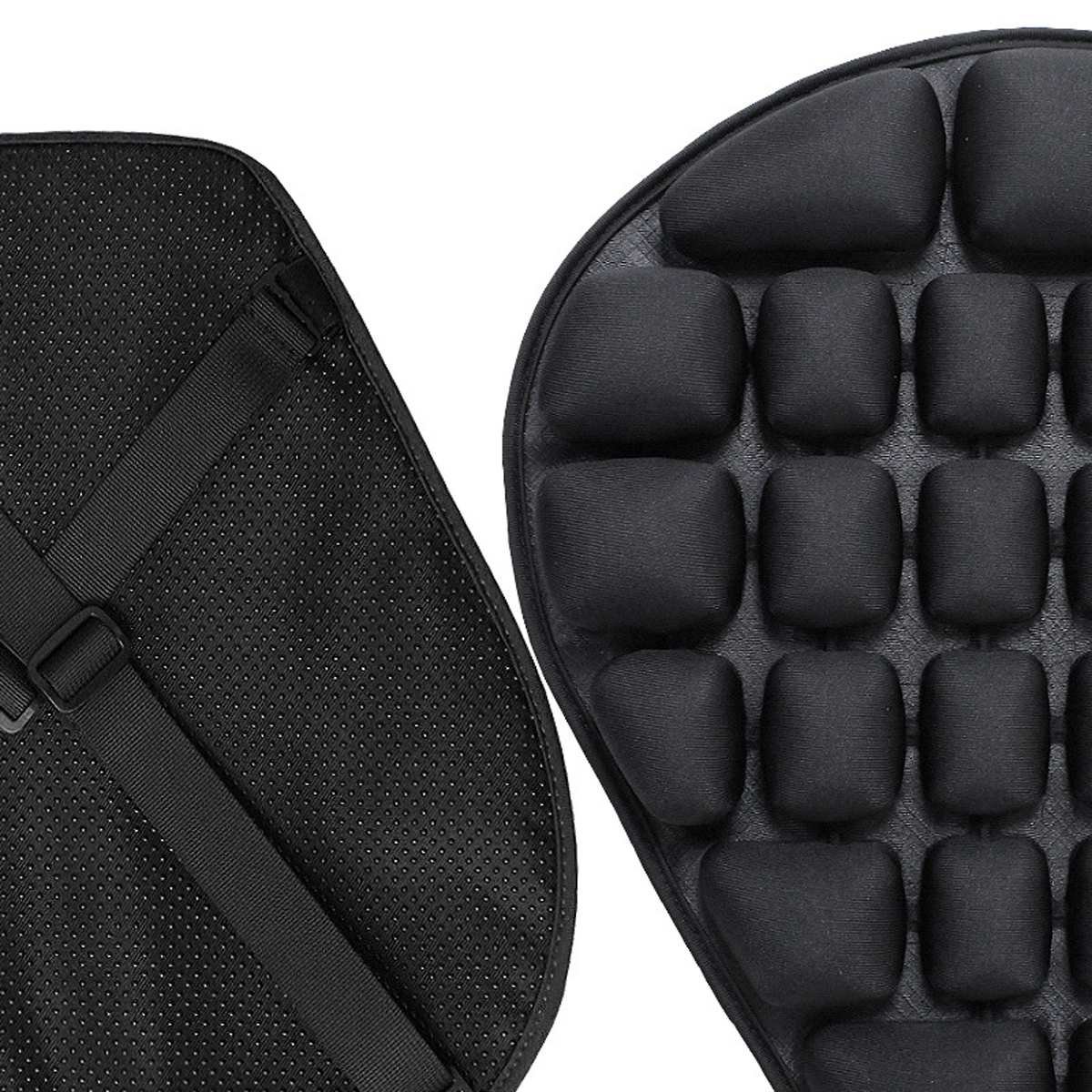 Motorcycle-Air-Seat-Cushion-Pressure-Relief-Ride-Cover-Black-For-Harley-1683005