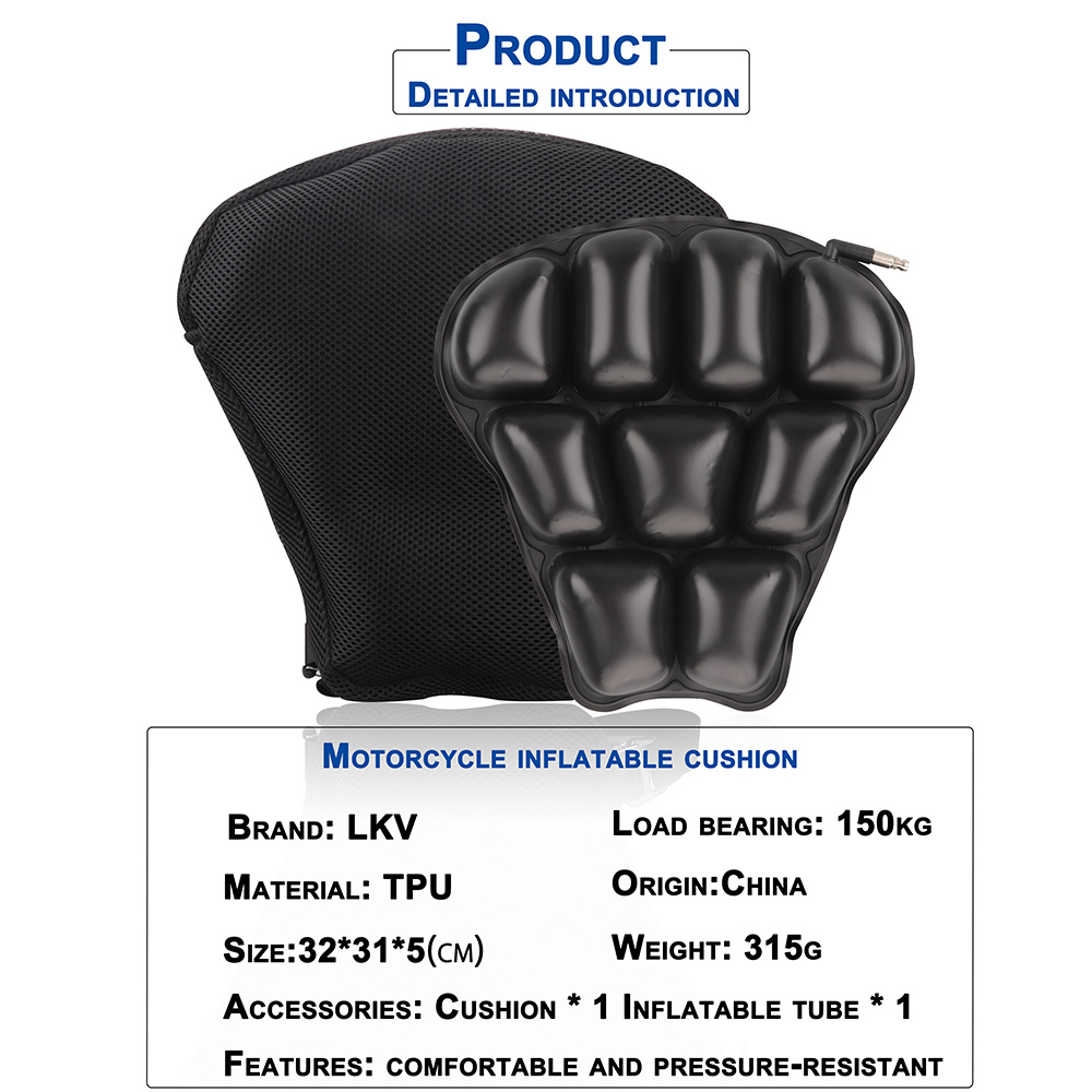 Motorcycle-Car-Chair-Air-Seat-Cool-Ice-cold-Cushion-Pain-Relief-Shock-Absorption-Multi-Cell-Design-A-1714185