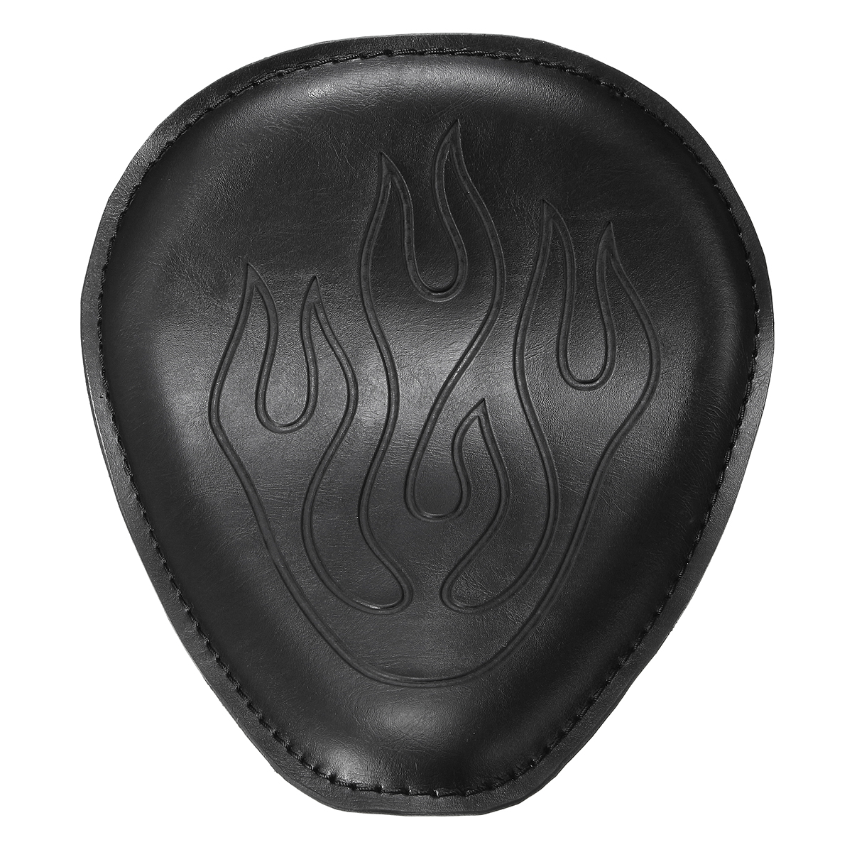 Motorcycle-Leather-Solo-Seat-With-Mount-Spring-Bracket-Flame-Pattern-For-Harley-1140569