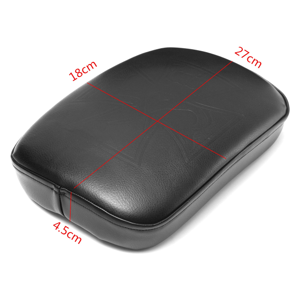 Motorcycle-Rear-Passenger-Pillion-Seat-Pad-Rectangle-68-Suction-Cups-For-Harley-1201646