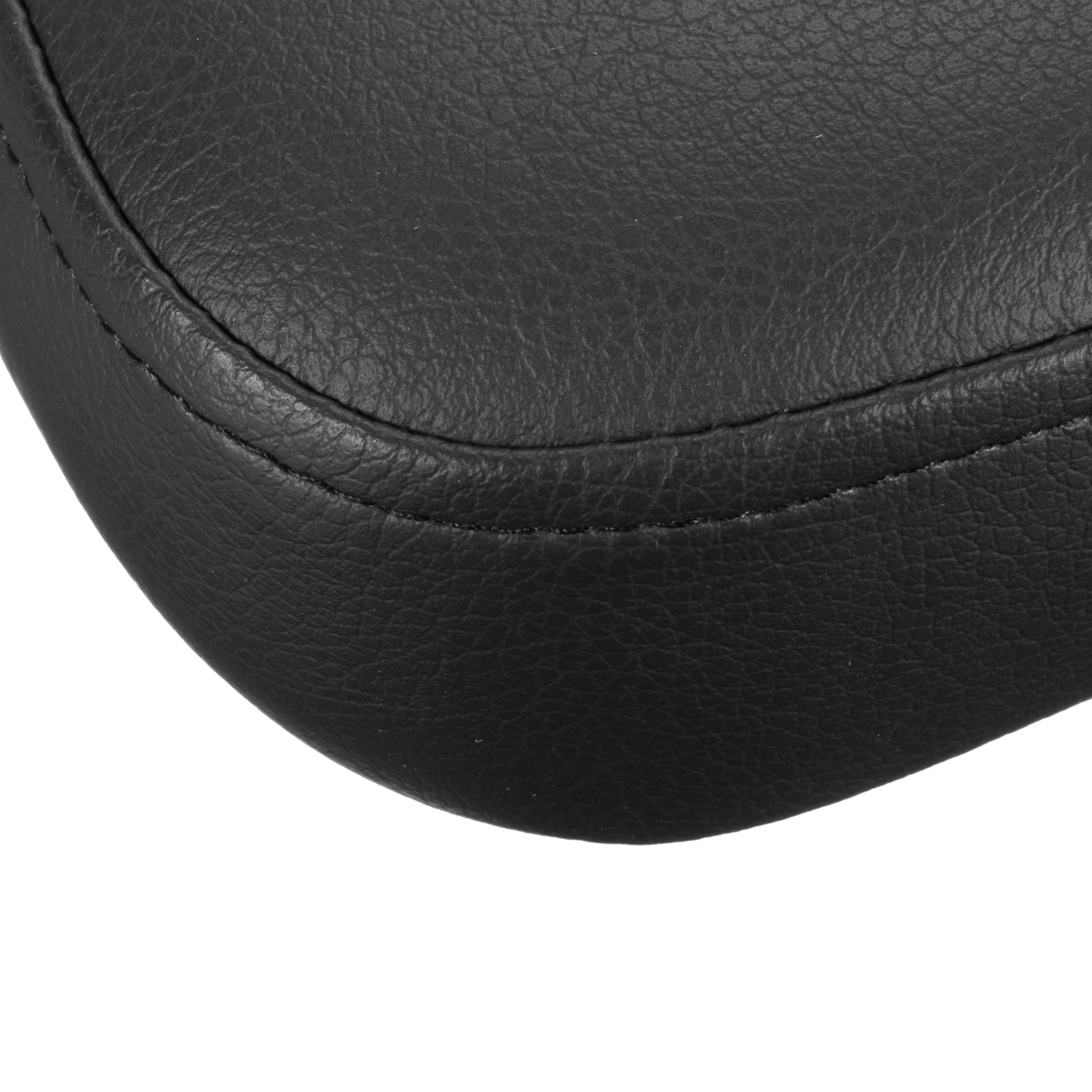 Motorcycle-Rear-Pillion-Rectangular-Seat-Pad-68-Suction-Cup-Black-For-Harley-Cruiser-Custom-1124154