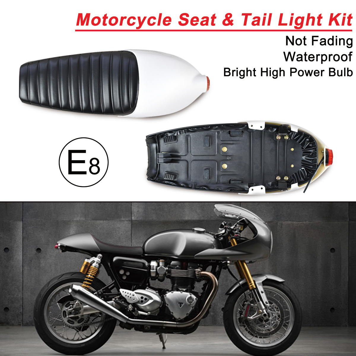 Motorcycle-Seat-Cushion-with-Cover-LED-Tail-Brake-Light-Universal-Cafe-Bike-E8-DIY-1476724