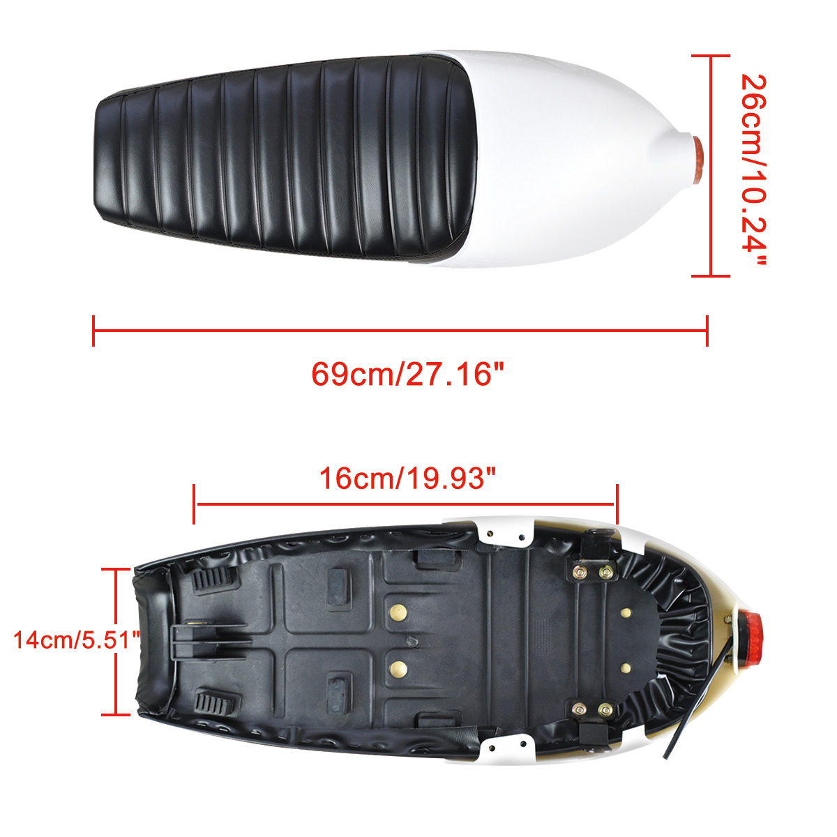 Motorcycle-Seat-Cushion-with-Cover-LED-Tail-Brake-Light-Universal-Cafe-Bike-E8-DIY-1476724