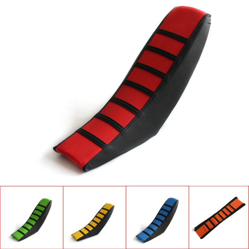 Motorcycle-Soft-Seat-Cover-Pro-Ribbed-Rubber-Gripper-For-HONDAYAMAHASUZUKIKAWASAKIKTM-SX-XC-Dirt-Bik-1717790