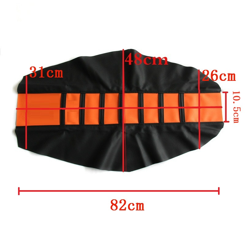 Motorcycle-Soft-Seat-Cover-Pro-Ribbed-Rubber-Gripper-For-HONDAYAMAHASUZUKIKAWASAKIKTM-SX-XC-Dirt-Bik-1717790