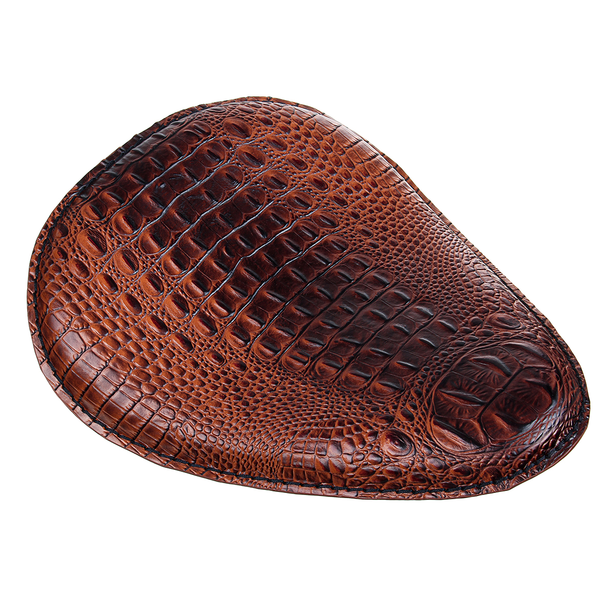Motorcycle-Solo-Driver-Racing-Seat-Cushion-Spring-Base-Brown-For-Harley-Universal-1563362