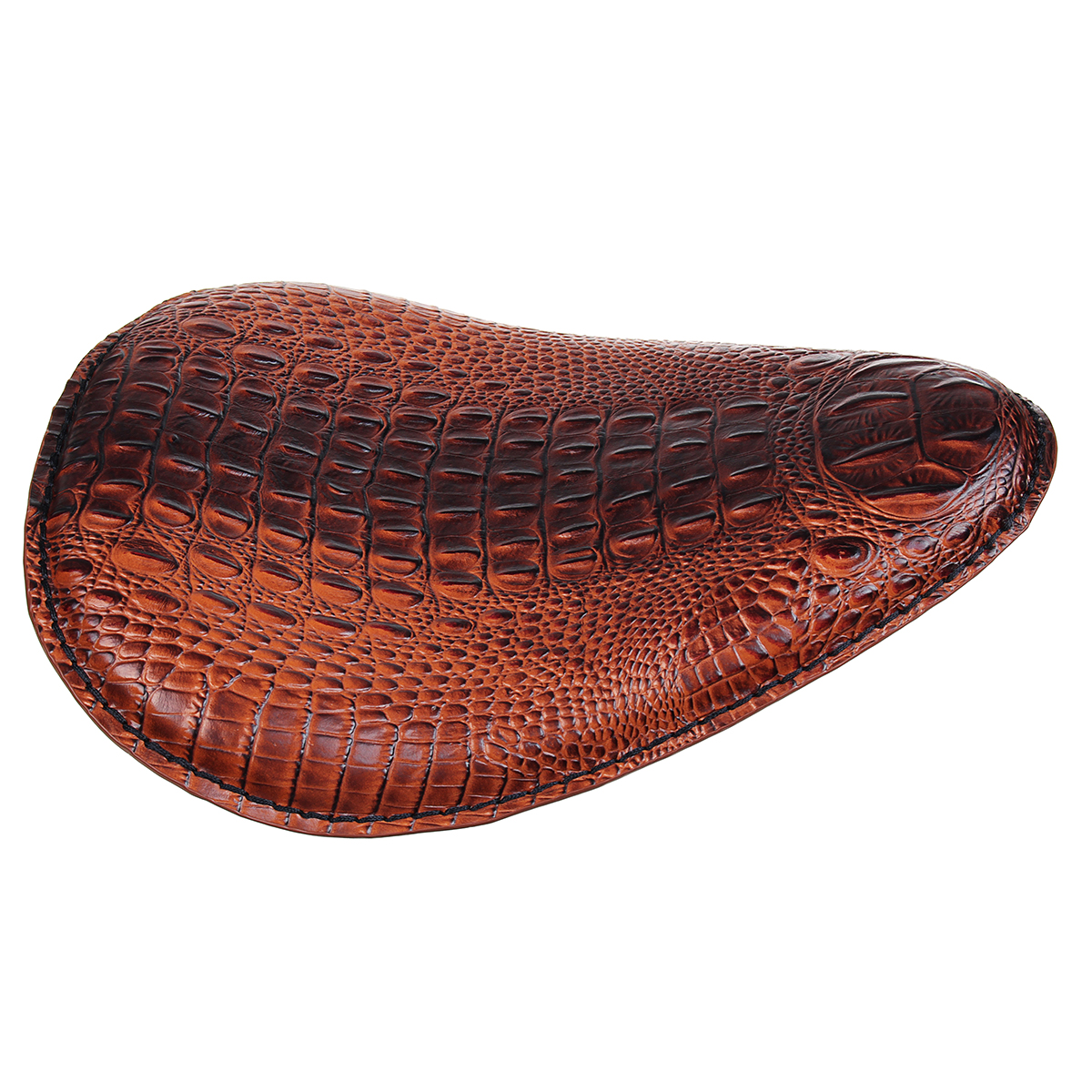 Motorcycle-Solo-Driver-Racing-Seat-Cushion-Spring-Base-Brown-For-Harley-Universal-1563362