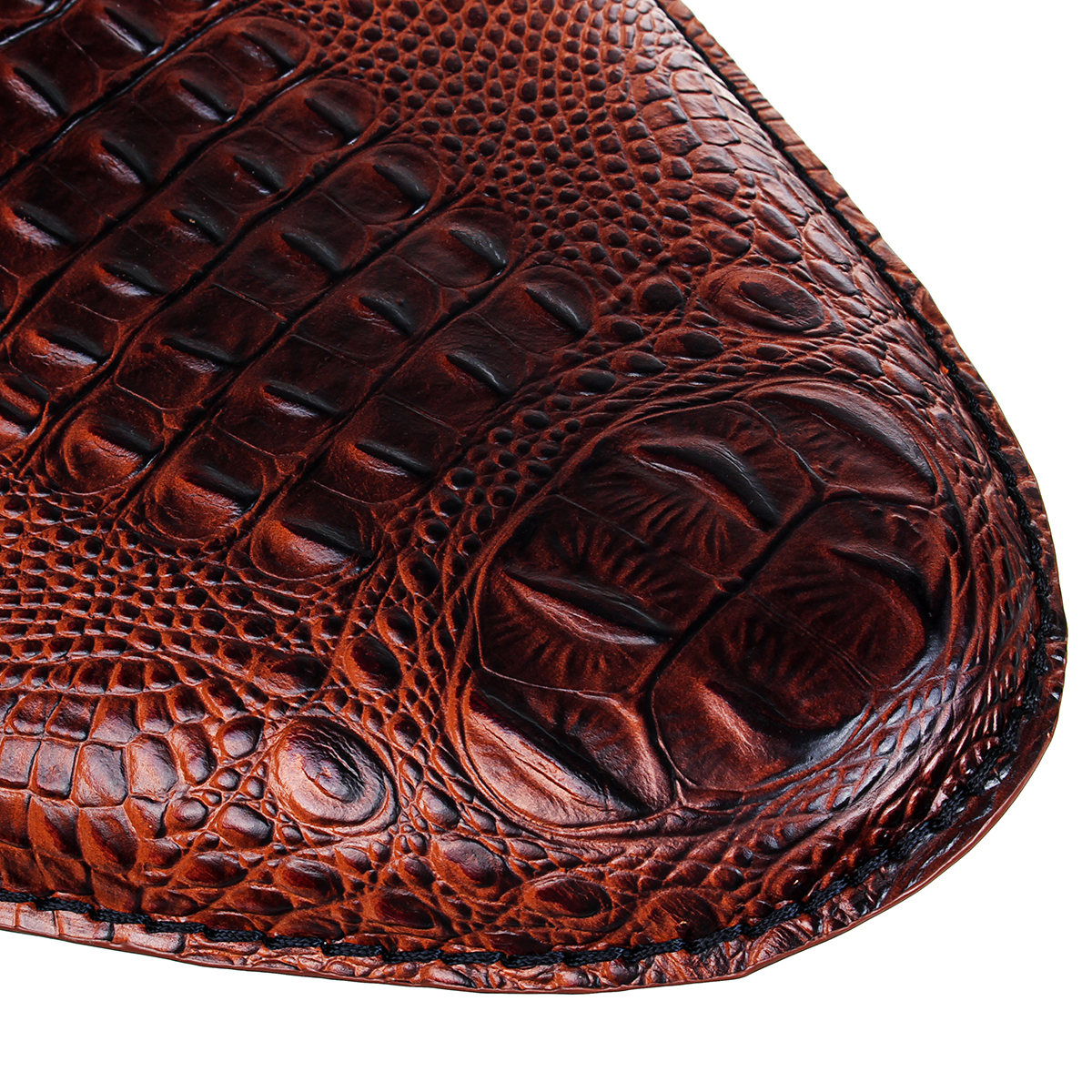 Motorcycle-Solo-Driver-Racing-Seat-Cushion-Spring-Base-Brown-For-Harley-Universal-1563362