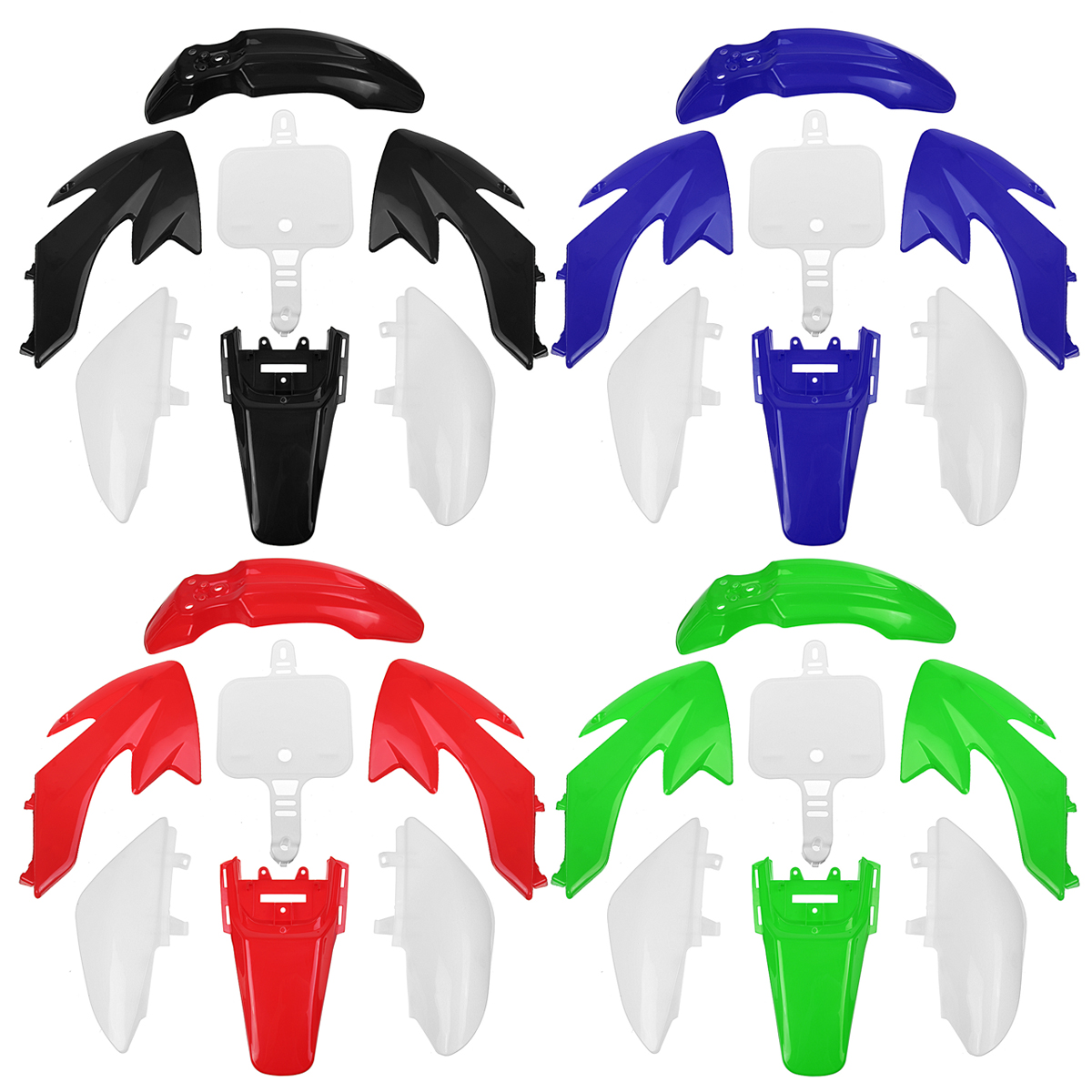 Plastic-Fenders-Fairings--Tall-Seat-For-Honda-XR50-CRF50-70-110-125cc-Dirt-Bike-1774019