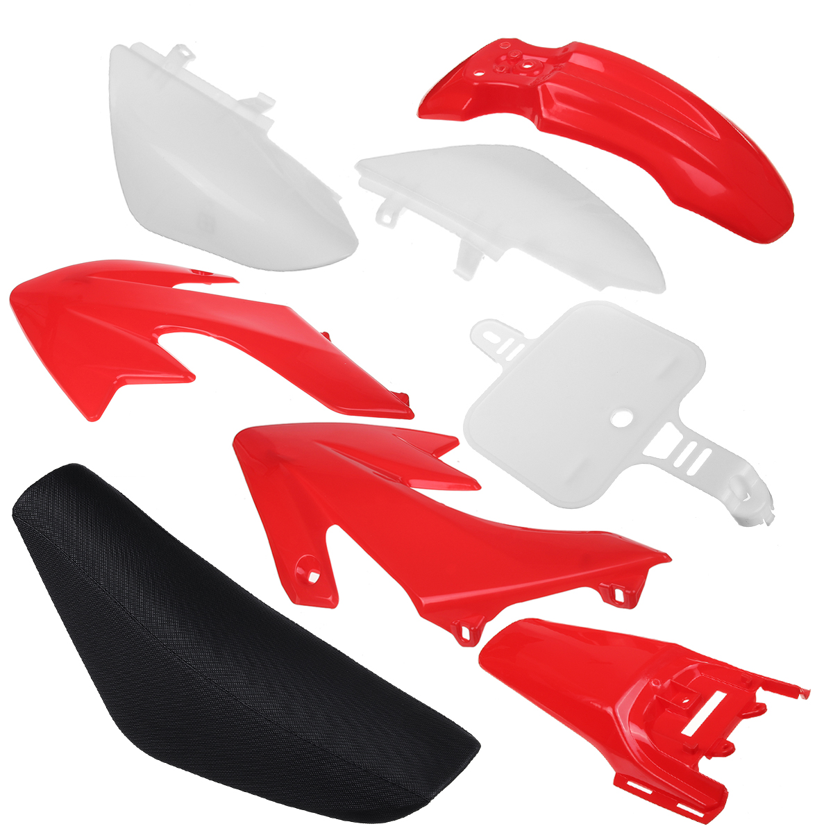 Plastic-Fenders-Fairings--Tall-Seat-For-Honda-XR50-CRF50-70-110-125cc-Dirt-Bike-1774019