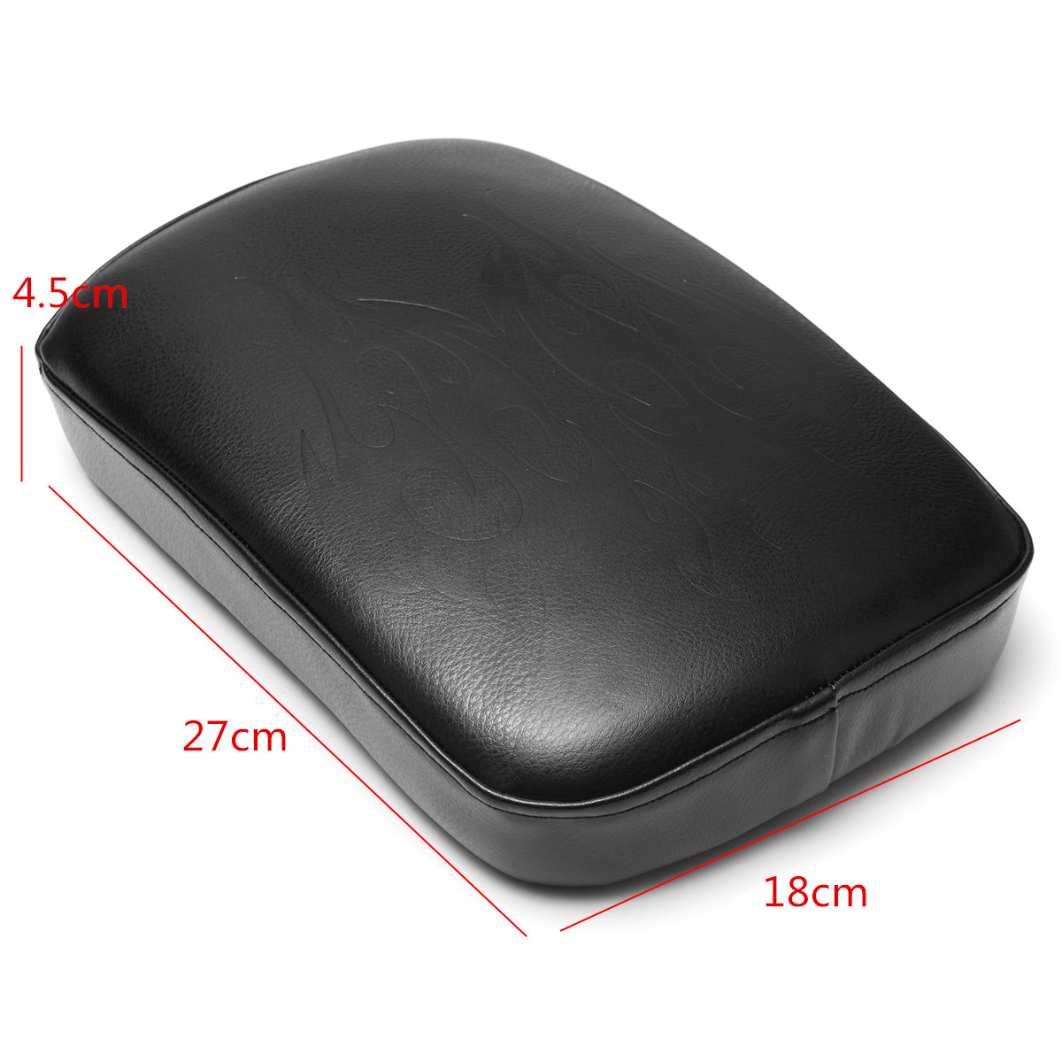 Rear-Passenger-Pillion-Leather-Seat-Cushion-Pad-68-Suction-Cups-Custom-1270853