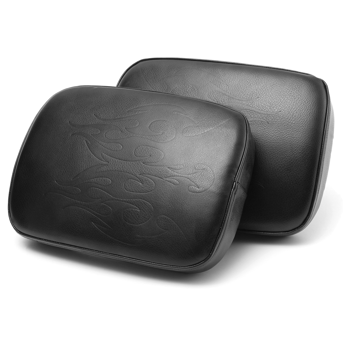 Rear-Passenger-Pillion-Leather-Seat-Cushion-Pad-68-Suction-Cups-Custom-1270853