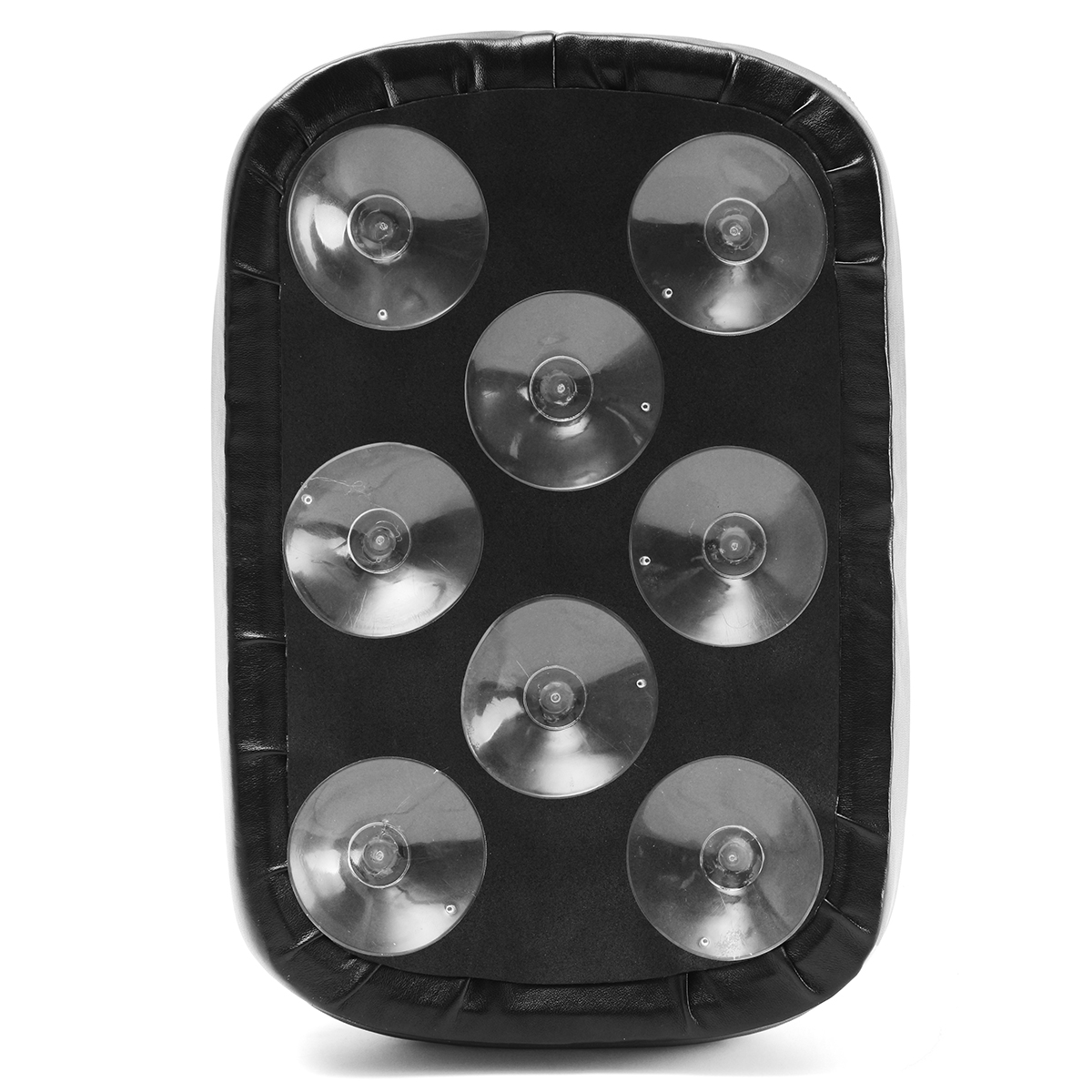 Rear-Passenger-Pillion-Leather-Seat-Pad-6Suction-8-Suction-Cup-For-Harley-Softail-Dyna-1214899