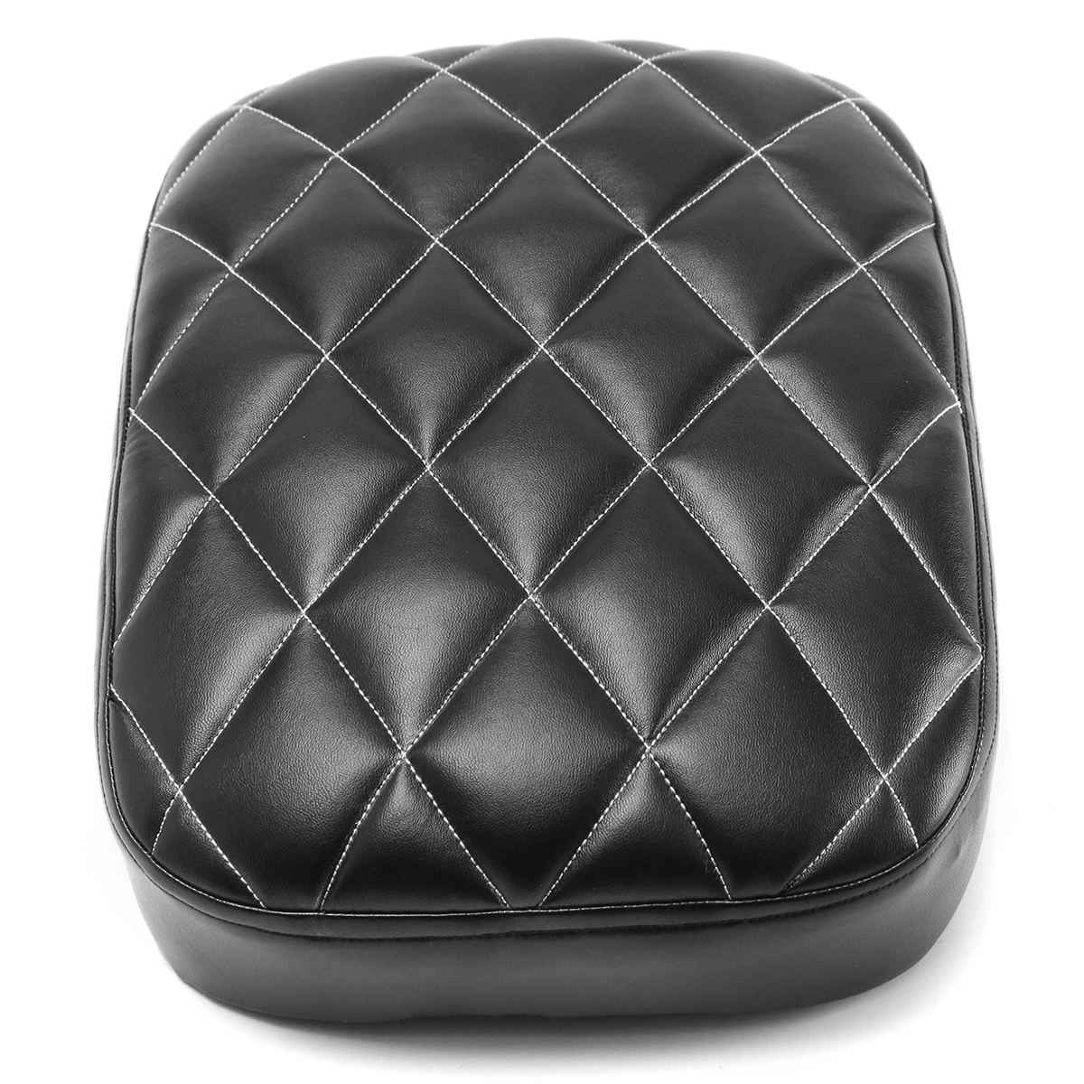 Rear-Passenger-Pillion-Leather-Seat-Pad-6Suction-8-Suction-Cup-For-Harley-Softail-Dyna-1214899
