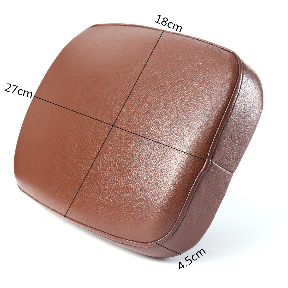 Rear-Passenger-Pillion-Seat-Cushion-Pad-68-Suction-Cups-For-Harley-Cruiser-Chopper-1270854