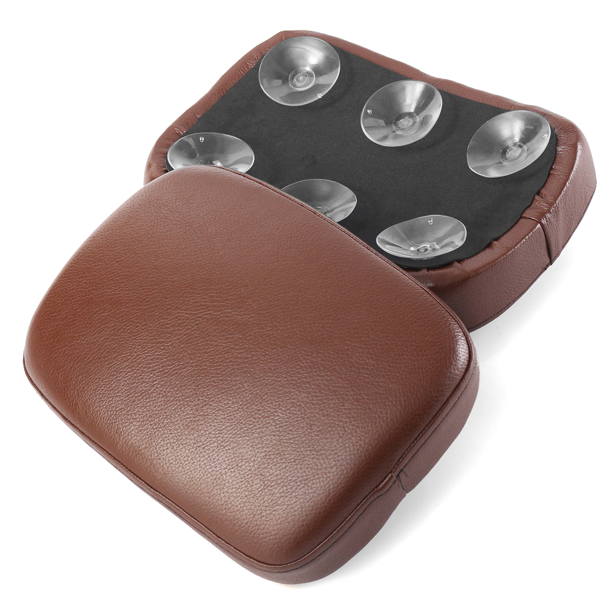 Rear-Passenger-Pillion-Seat-Cushion-Pad-68-Suction-Cups-For-Harley-Cruiser-Chopper-1270854
