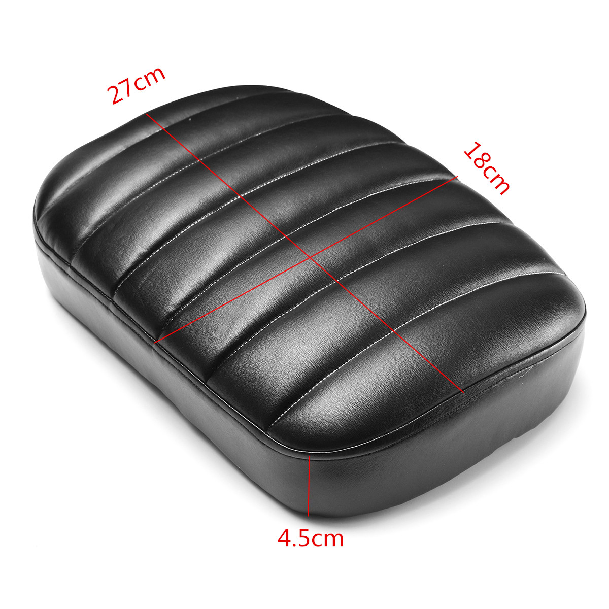 Rear-Passenger-Pillion-Seat-Pad-With-68-Suction-Cups-For-Harley-Dyna-Custom-1227282