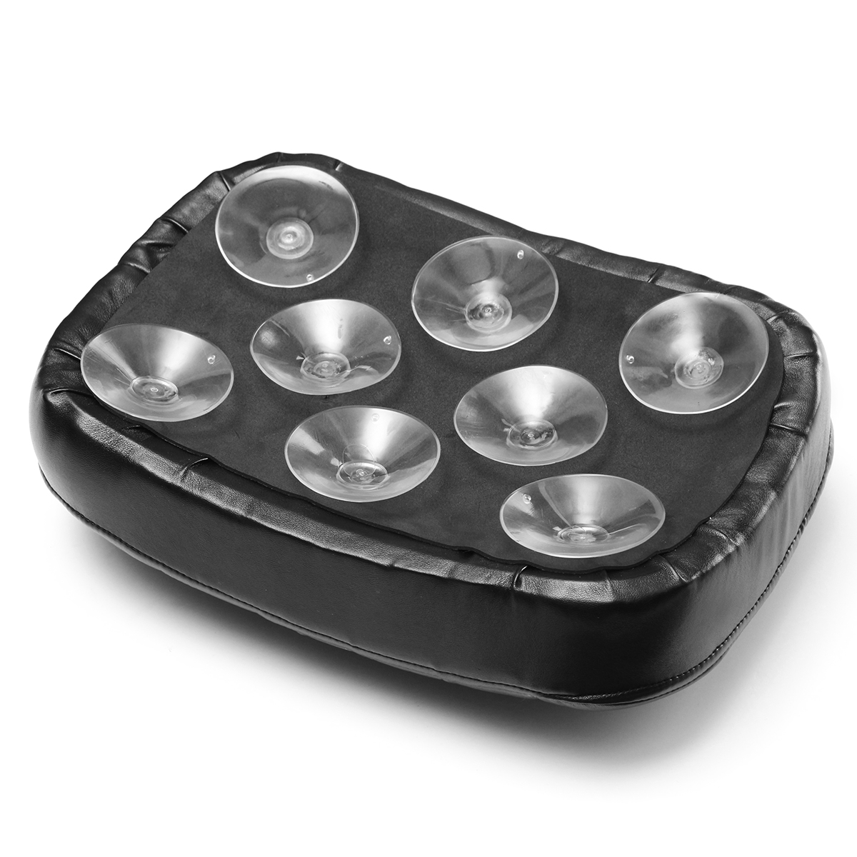 Rear-Passenger-Pillion-Seat-Pad-With-68-Suction-Cups-For-Harley-Dyna-Custom-1227282