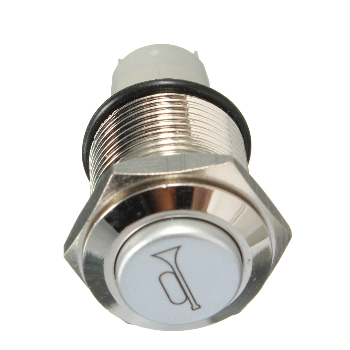 12V-16mm-Waterproof-Momentary-Horn-Metal-Push-Button-Switch-Blue-LED-Lighted-978067