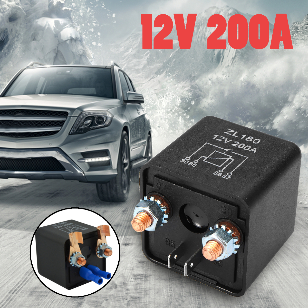 12V-200A-Heavy-Duty-Split-Charge-Starter-Relay-Car-Truck-Boat-Van-with-Teminal-1295011