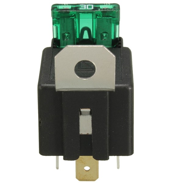 12V-30A-Car-4-Pin-Relay-Normally-Open-Contacts-Fused-OnOff-With-Metal-Bracket-1004481