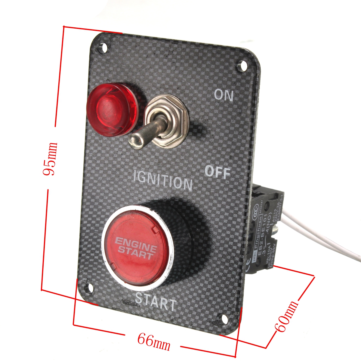 12V-Racing-Car-Ignition-Switch-Kit-Carbon-Panel-Toggle-Engine-Start-Push-Button-1006173