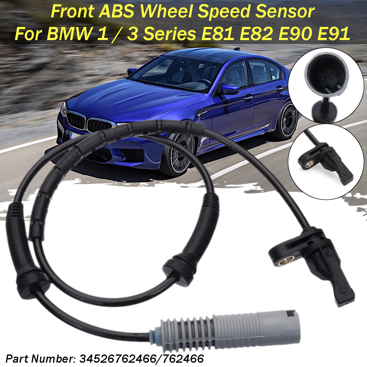 1PC-Front-ABS-Wheel-Speed-Sensor-For-BMW-1--3-Series-E81-E82-E90-E91-1810211