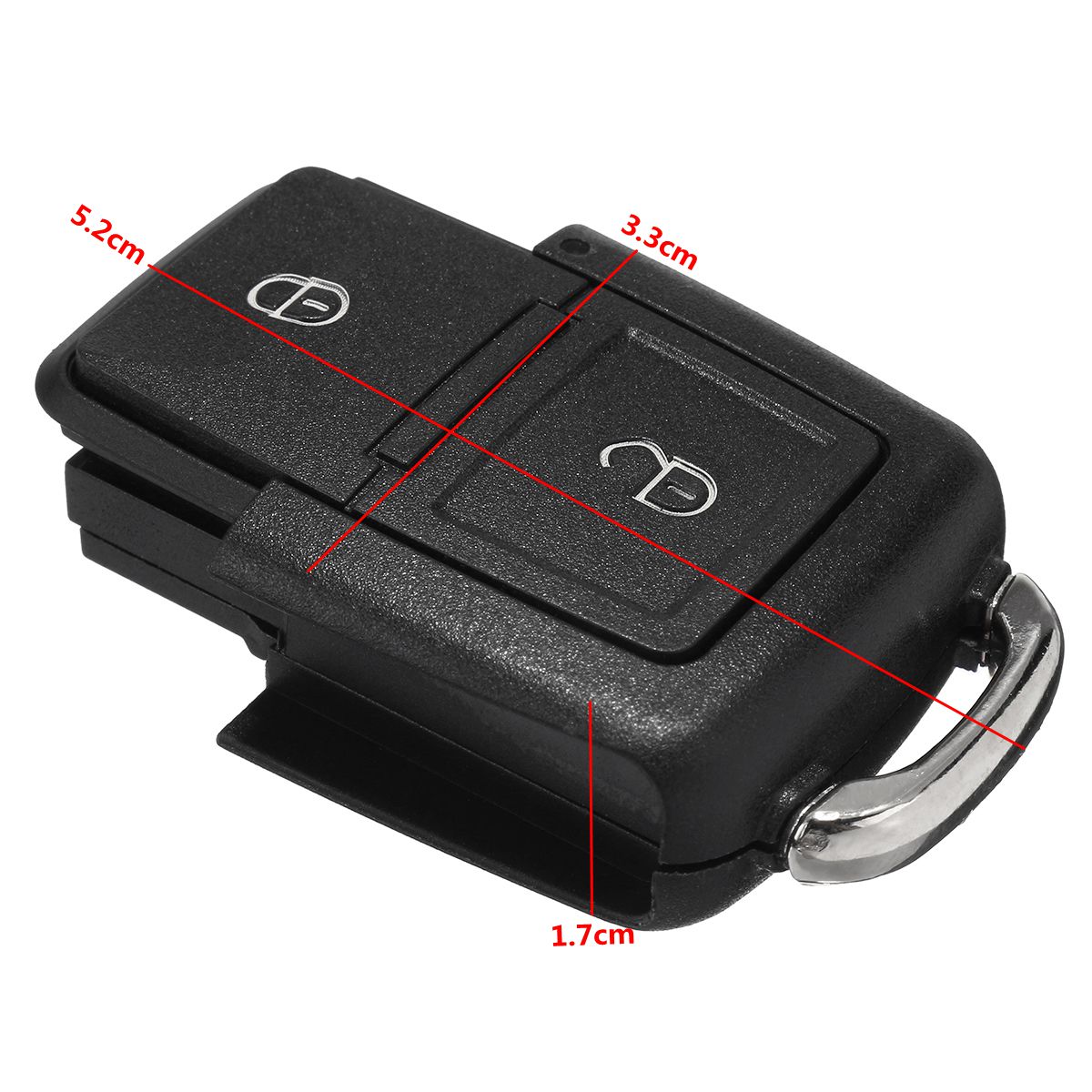 2-Button-Remote-Key-Fob-Case-Shell-Battery-Kits-For-VW-Golf-Passat-Bora-MK4-1334762