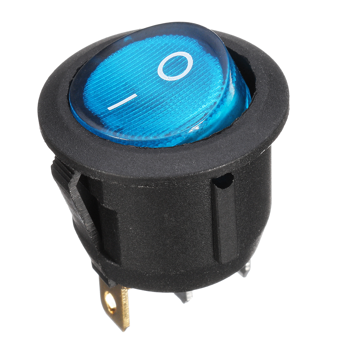 250V-6A-AC-ONOFF-Mini-Illuminated-Light-Rocker-Switch-SPST-Round-Button-Interruptor-Basculante-999798