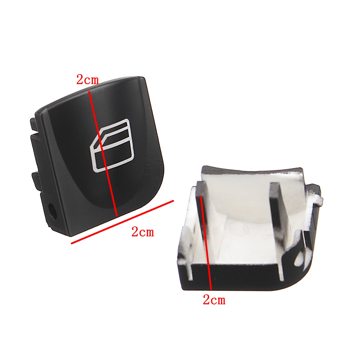 2pcs-Power-Window-Switch-Console-Cover-Caps-Set-For-Benz-C230-C240-1356993