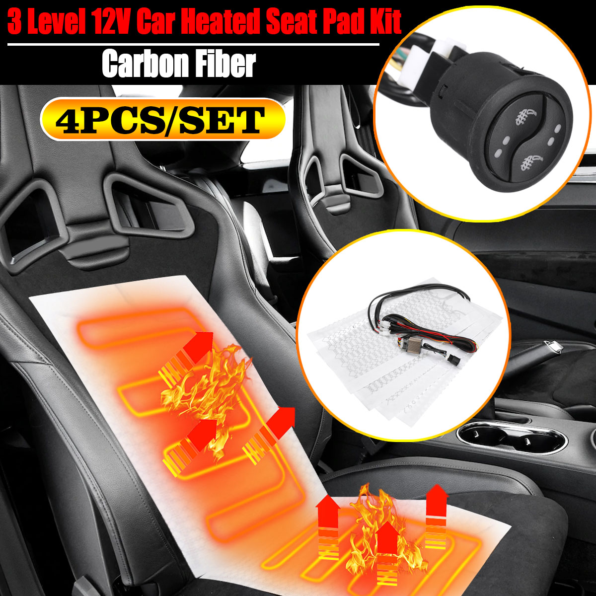 4-Pcs-3-Level-Carbon-Fiber-Car-Heated-Seat-Cover-Cushion-Pad-Kit-High-Low-Temp-Switch-12V-Universal-1614511