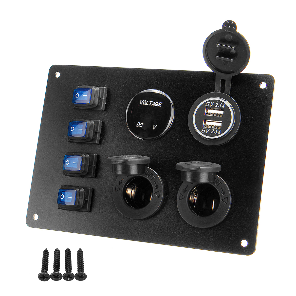 4-Switch-Ship-Yacht-RV-LED-Display-Voltage-And-Dual-21-A-USB-Charging-Car-Switch-Panel-1363283