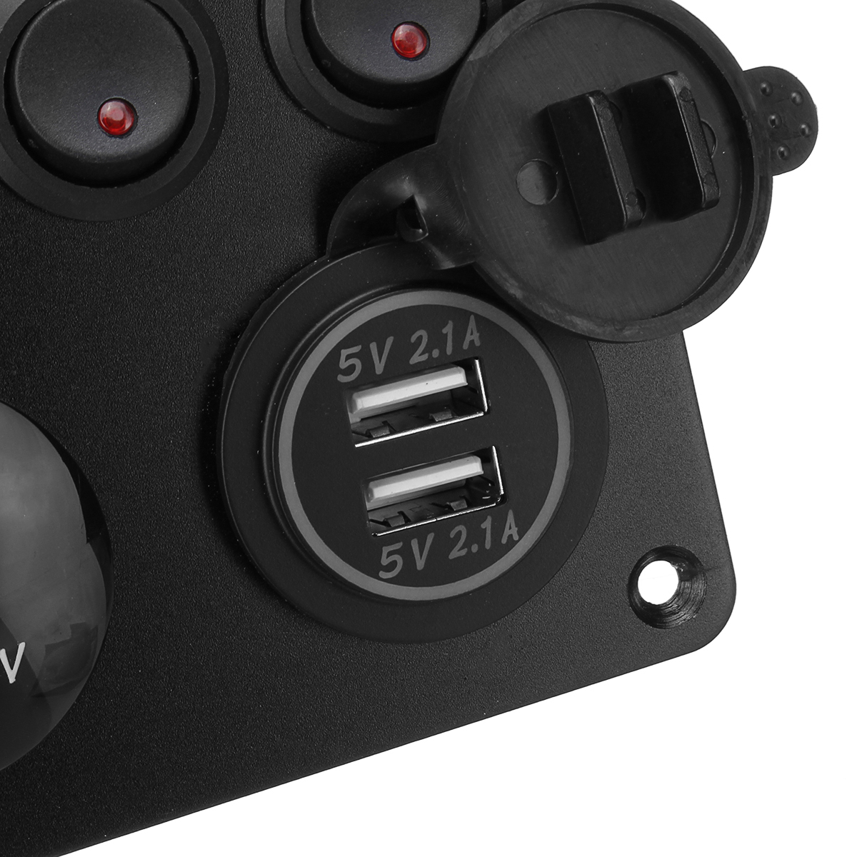5-Gang-ON-OFF-Rocker-Switch-Panel-Dual-USB-Charger-LED-Voltmeter-12-24V-for-Car-Boat-Marine-RV-Truck-1469401
