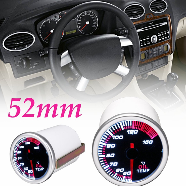 52mm-2-Universal-Car-LED-Pointer-Oil-Temp-Fuel-Temperature-Display-Gauge-Meter-1270902